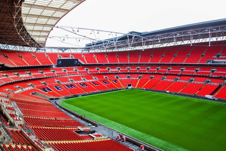 The stands at Wembley Stadium